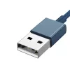 Cavo USB 3in1 Baseus Superior Series, USB a Micro-USB / USB-C / Lightning, 3,5 A, 1,5 m (blu)