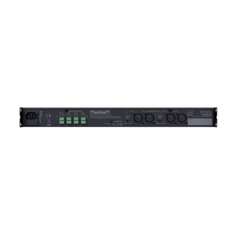 AUDAC EPA254 amplificatore audio, 4,0 canali, nero