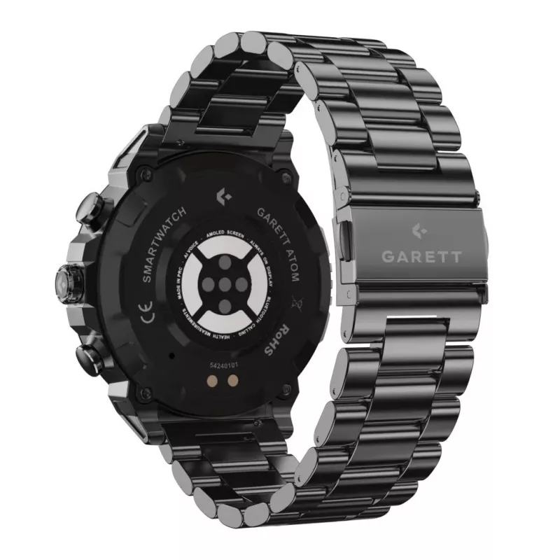 Smartwatch Garett Atom nero Steel
