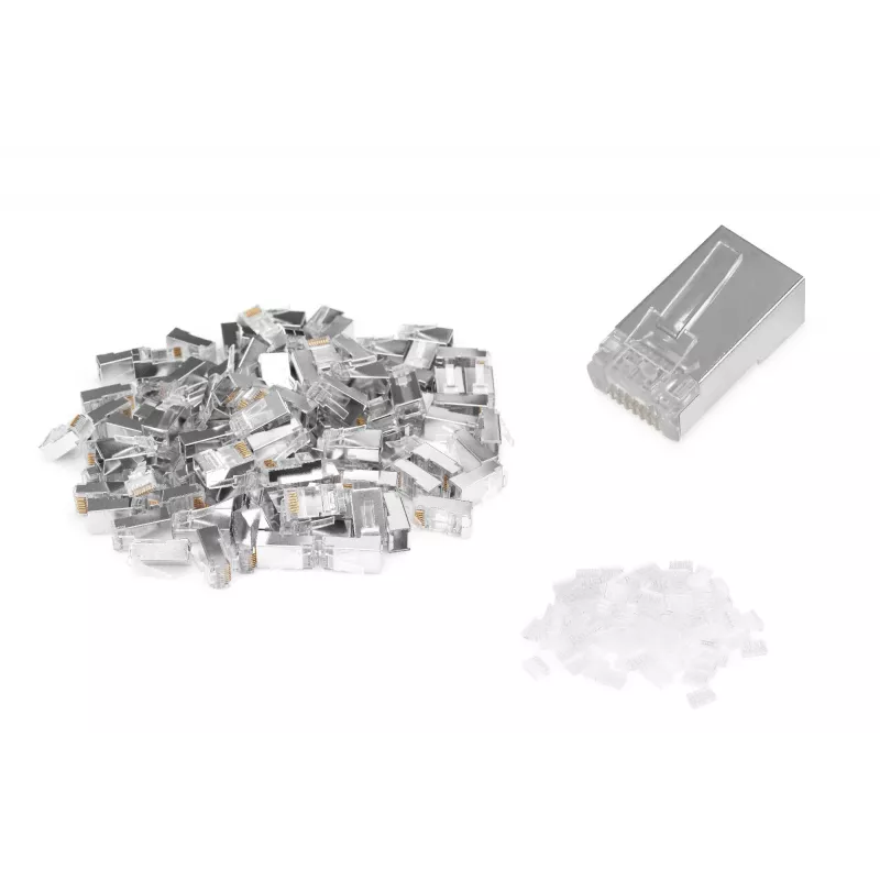 Digitus connettore modulare CAT 6 per cavo tondo pass through plug 100…