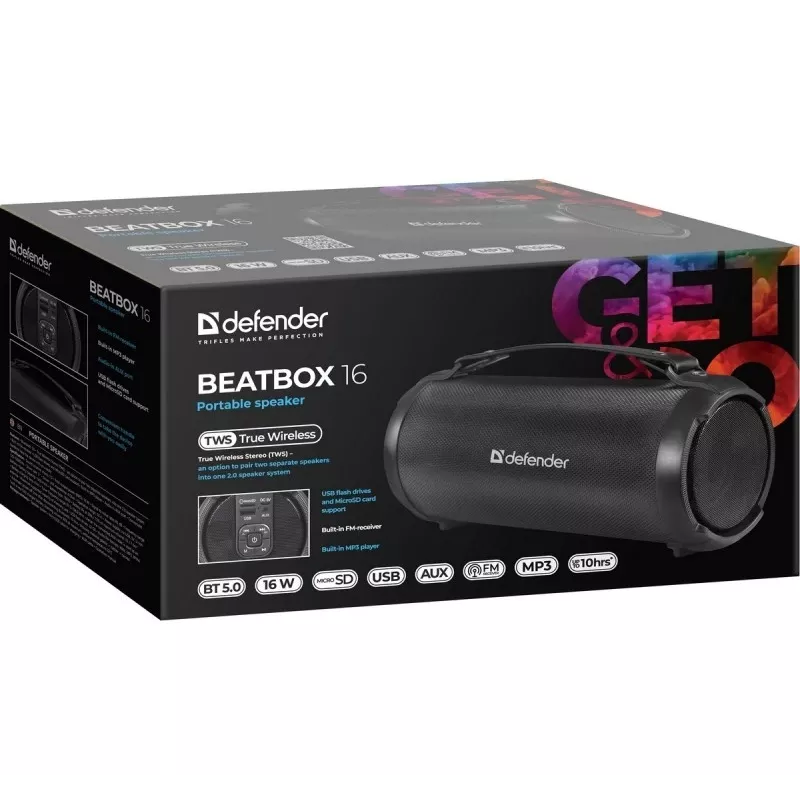 Altoparlante Bluetooth BEATB OX 16W, 65216, DEFENDER