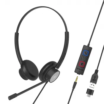 Headset Tellur Voice 420 headset con filo binaurale nero TLL411006