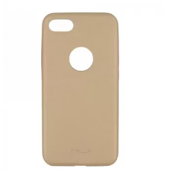 Custodia per telefono Tellur sottile in similpelle per iPhone 8 — oro