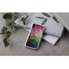 Custodia per cellulare iKins per iPhone XR – design fiori d'acqua, bianco