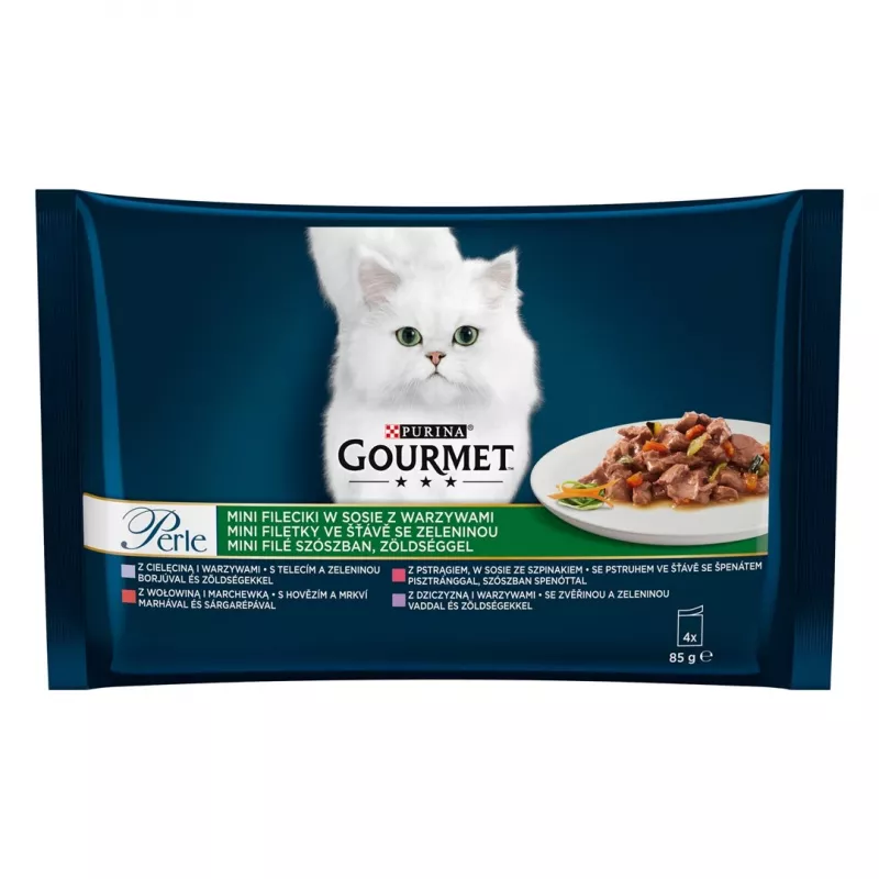 Purina GRMT PERLE GIGMV manzo cibo umido per gatti 85 g