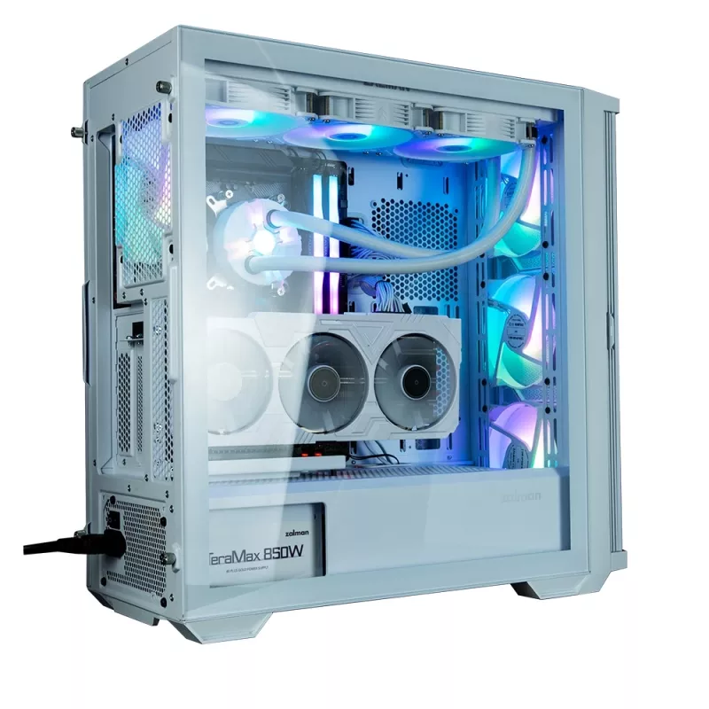 Zalman Z10 DUO ATX ZM-IF120 x4 bianco