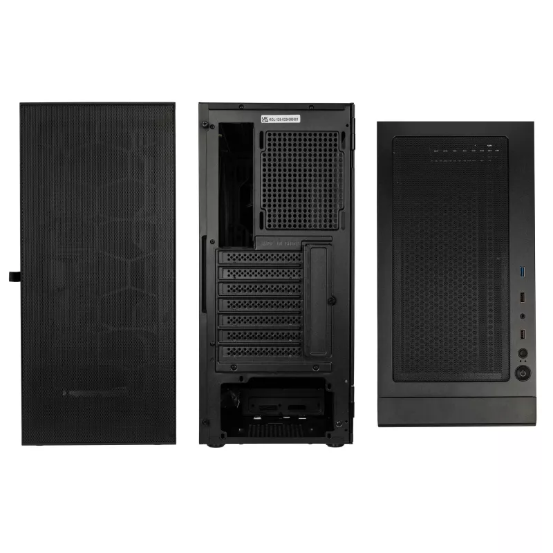 Kolink Observatory HF Mesh Core Midi-Tower - nero