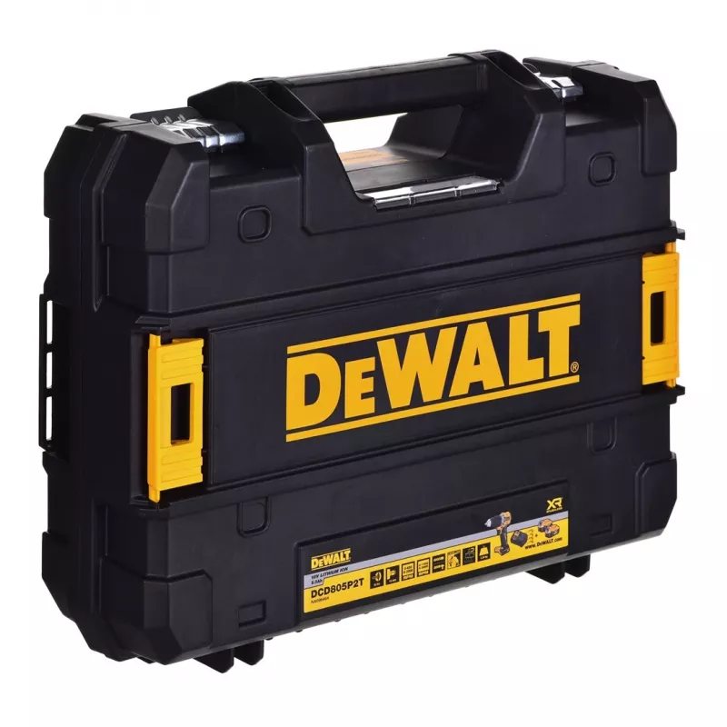 Trapano avvitatore Dewalt DCD805P2T 18V 2X5,0AH BL Tstak