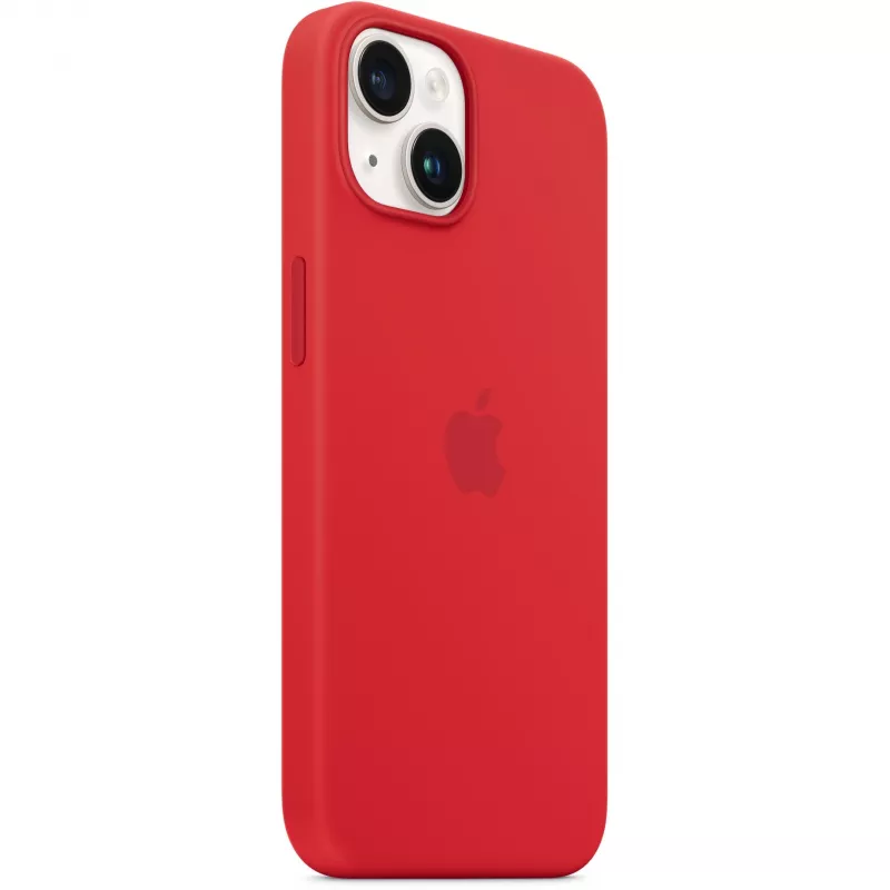 Apple iPhone 14 Custodia in silicone compatibile MagSafe, (PRODUCT)Rosso