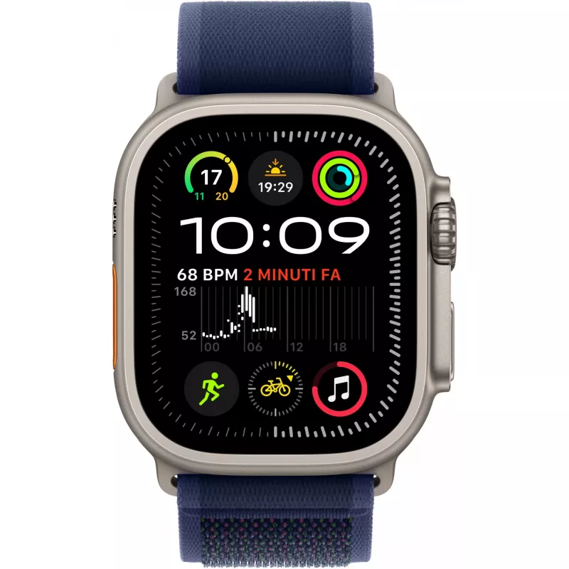 Apple Watch Ultra 2 Cell 49mm titanio naturale cinturino Blue S/M