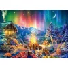 Falò romantico sotto il cielo stellato, puzzle 1000 pezzi