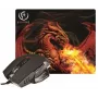 Rebeltec Red Dragon – mouse ottico – 6 tasti – con filo – USB