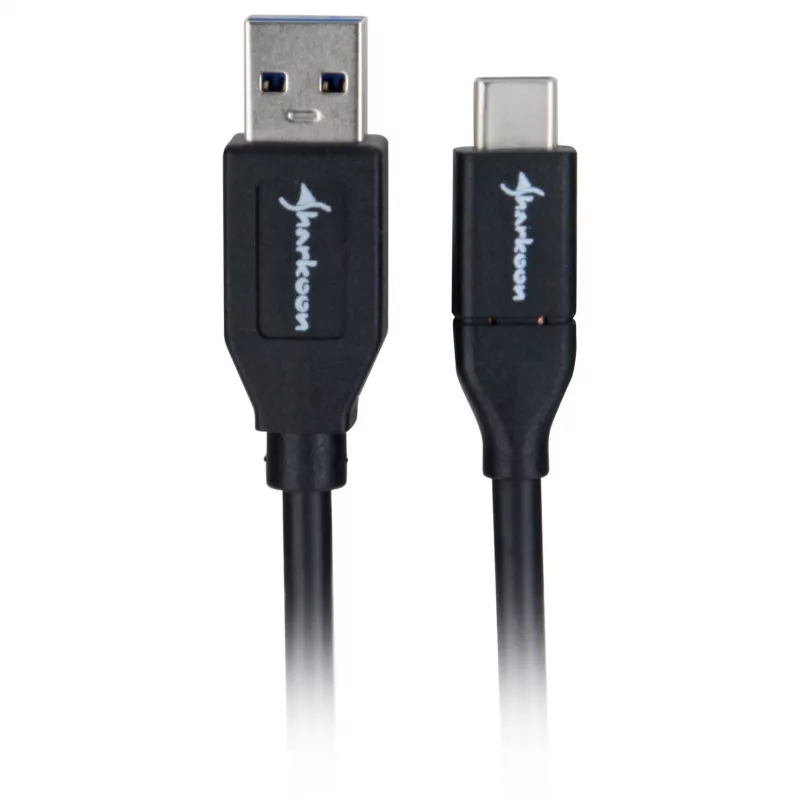 Sharkoon cavo USB 3.2 Gen 2 USB-A maschio> USB-C nero 1 metro - cavo - digitale/dati