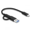 Lettore di schede DeLOCK USB Type-C CFexpress XQD alluminio grigio 10000 Mbit/s