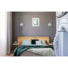 Applique singola Activejet Classic - IRMA nichel E27 per soggiorno