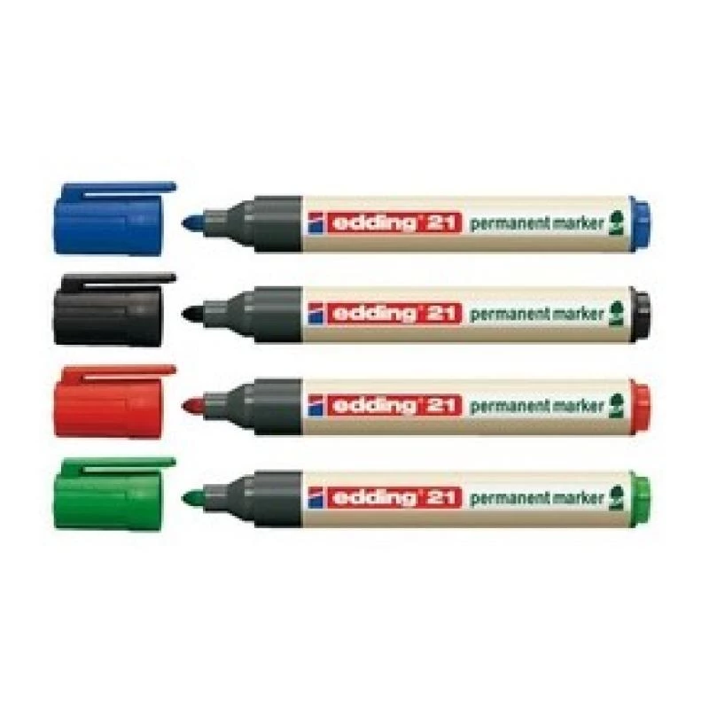 Edding EcoLine 21. Colori di scrittura: nero, colore prodotto: multicolore, materiale custodia: plastica (4-21001)