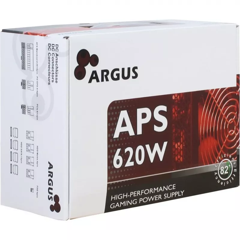 Alimentatore Inter-Tech Argus APS 620 W 20+4 pin ATX ATX nero