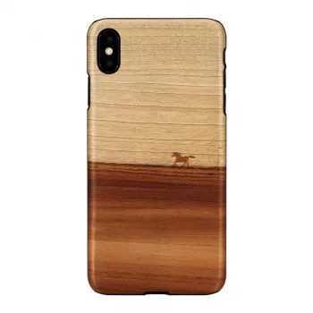 Custodia per cellulare Man and Wood per iPhone XS Max — custodia protettiva nera