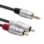 Cavo audio Qoltec 52339 1 m 2x RCA 3,5 mm nero