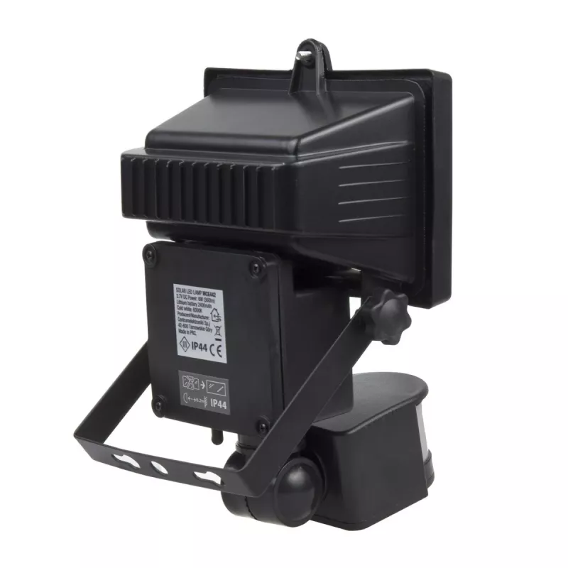 Maclean MCE442 Faretto LED solare con rilevatore di movimento lampada da parete crepuscolare IP44 6W 6000K