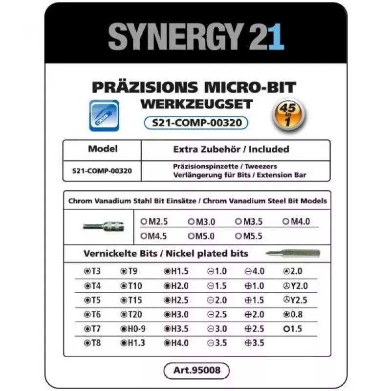 Synergy 21 S21_LiION_Screwdriver mini cacciavite elettrico a batteria