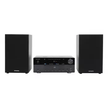 Microsistema audio domestico Aiwa MSBTU-550 — 50 W RMS, Bluetooth 10 m, FM, display LED, RCA, nero