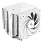 Dissipatore ad aria DeepCool AK620 Digital SE White — due ventole da 120 mm, 6 heatpipe, PWM, supporto LGA-1700, display integrato