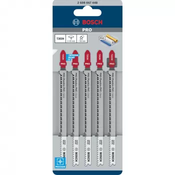 Lama per sega Bosch T 302 H per tubi plastica profilo 2,3 mm passo denti