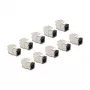 DeLOCK 88118 Modulo Keystone piatto nero RJ-45 10 pezzi