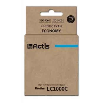 Set di cartucce d'inchiostro compatibili ACTIS KB-1000C per Brother LC1000C/LC970C, ciano, 36 ml, capacità standard