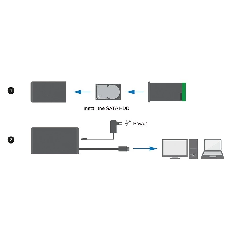 Case per HDD LogiLink UA0284 nero 3,5 pollici