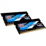 SO-DIMM 16 GB DDR4-3200 (2x 8 GB) Dual-Kit, memoria RAM nera, F4-3200C22D-16GRS, Ripjaws, INTEL XMP