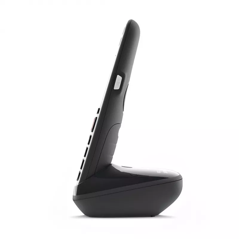 Telefono analogico/DECT Gigaset E720 con identificazione del chiamante nero