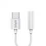 Adattatore audio USB Type 3.1 C (M) – Jack 3.5mm (F) bianco SAVIO AK-51