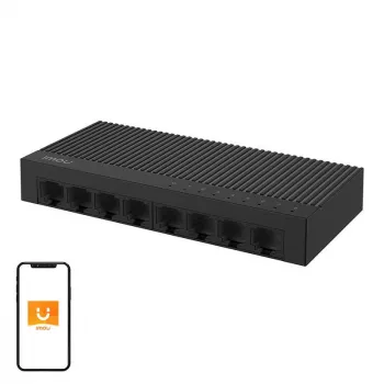 Switch LAN 8 porte IMOU SF108C 100 Mb/s — unmanaged 8x porte Ethernet 100 Mbps