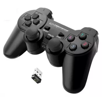 Esperanza EGG108K controller gaming nero USB 2.0 gamepad analogico / digitale PC, PlayStation 3