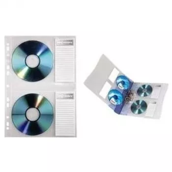 Custodia per disco ottico Hama 00078352 Sleeve case 2 dischi trasparente
