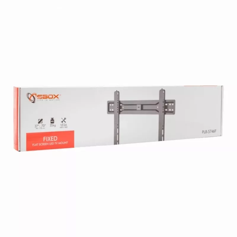 Sbox PLB-5746F Supporto fisso per schermo piatto per TV LED 37-70 35kg