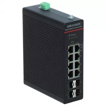 Switch di rete managed Hikvision DS-3T1512HP-SI-8P4F Gigabit Ethernet 8 porte PoE