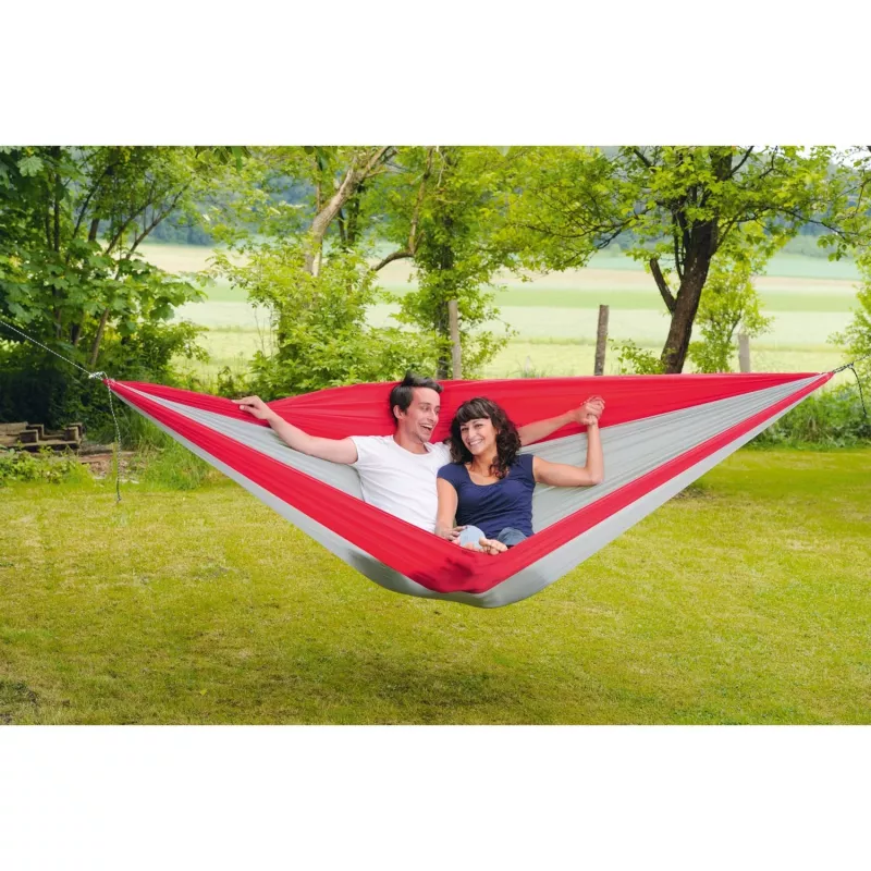 Amazonas Silk Traveller XXL AZ-1030190 amaca da campeggio, grigia/rossa