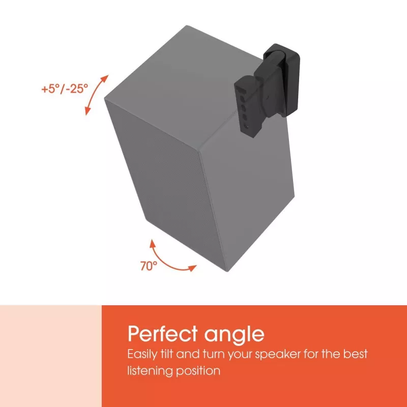Vogels SWM 3021 supporto da parete universale per diffusori (nero) | Vogels