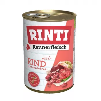 RINTI Kennerfleisch Rind - cibo umido per cani - 400g