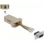 Kit di montaggio D-Sub 9 poli femmina a RJ11/RJ14 DeLOCK 66770