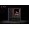 Savio Noctis Glass RGB Cube case per PC, ATX/Micro-ATX/Mini-ITX, frontale in vetro temperato, ventole RGB, nero
