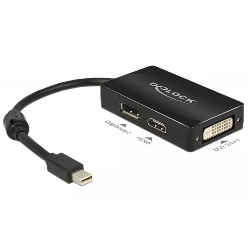 Cavo DeLOCK 0,16 m DisplayPort HDMI DVI Mini DisplayPort