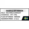 Cobi Blocks Saab AJ 37 Viggen set di costruzione 881 pz.