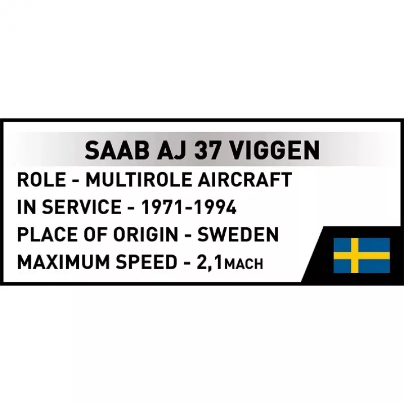 Cobi Blocks Saab AJ 37 Viggen set di costruzione 881 pz.