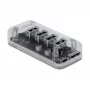Hub USB DeLOCK 64087 trasparente