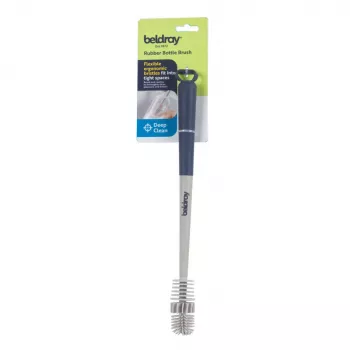 Spazzola per bottiglie Beldray LA032807FEU7 Deep Clean Rubber – spazzola per pulizia bottiglie con testa in gomma