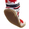 Glovii GOBM pantofole stivaletto donna grigio, rosso, bianco